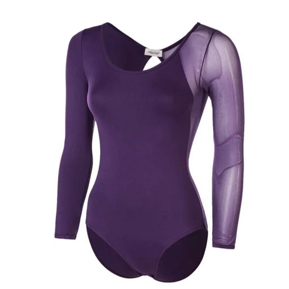 CLEARANCE K.H. Martin Abena Ruby Red Leotard - Picture 2 of 3